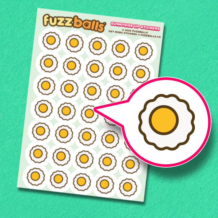 Sunny side up egg Sticker Sheet