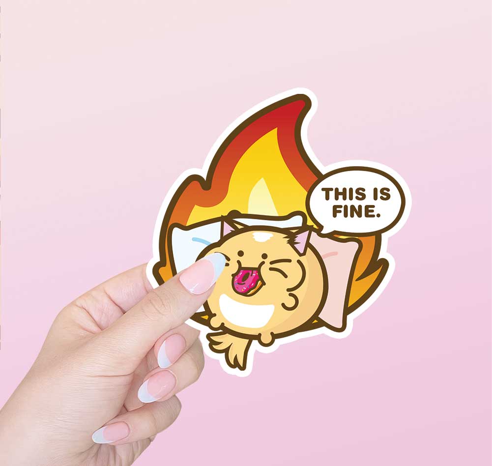 This is Fine Vinyl Sticker