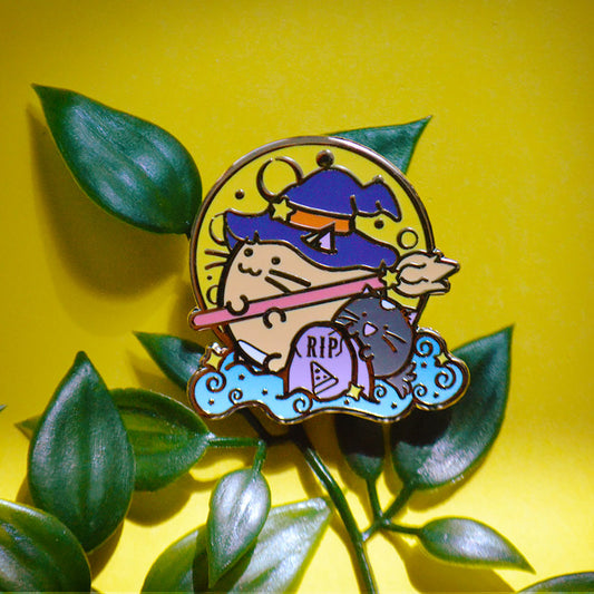 Whisky Witch Moon Enamel Pin