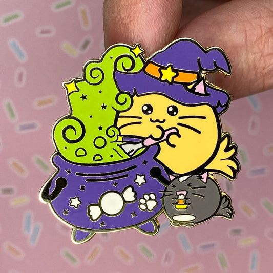 Cauldron Halloween Enamel Pin