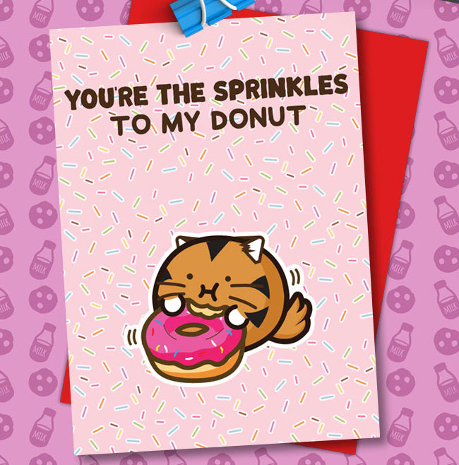 You're the sprinkles to my donuts valentines Card