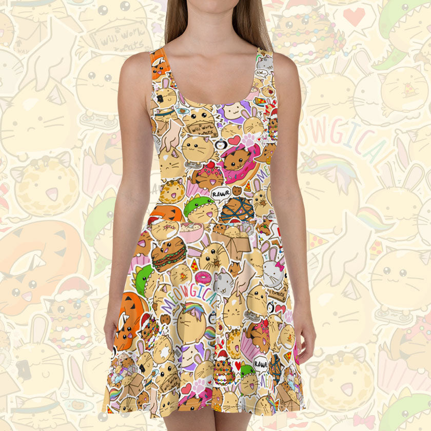 Fuzzballs Sticker Dress
