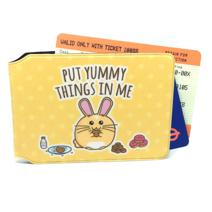Put Yummy Things In Me Travel Pass Wallet