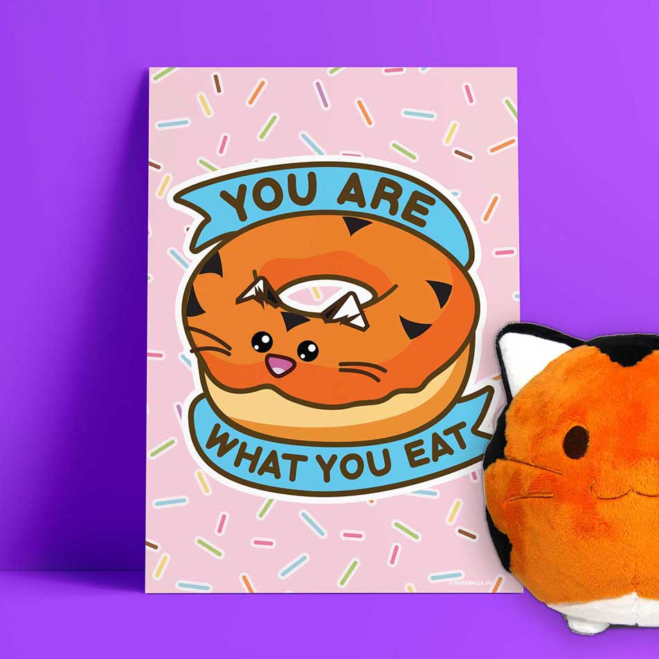 You Are What You Eat Donut Print
